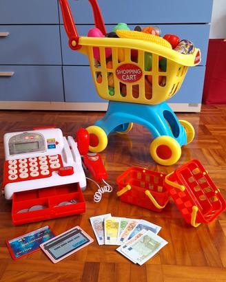 cassa gioco e carrello spesa