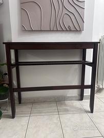 Consolle di legno noce