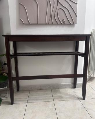 Consolle di legno noce