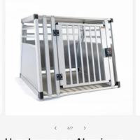 trasportino auto in alluminio per cane grande