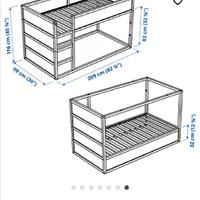 Letto ikea Kura + materasso