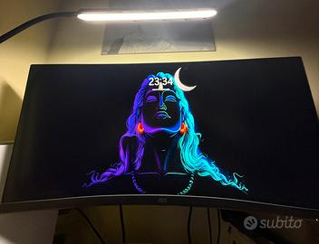 Monitor Gaming AOC WQHD 34’ Curvo, 180 HZ