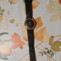 orologio vintage a carica, cinturino in vera pelle