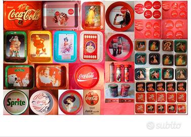 Vassoi ed altri oggetti Coca Cola in latta vintage