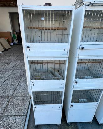 Gabbie per uccelli / voliere modulari – usate