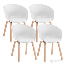 4 sedie da cucina in stile nordico