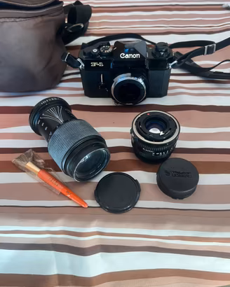 Kit Canon new F-1 piu  due obbiettivi Canon