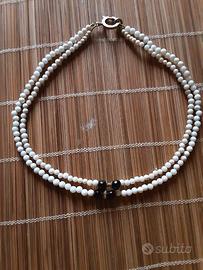 Collana Corallo Bianco del'900 Arg.925