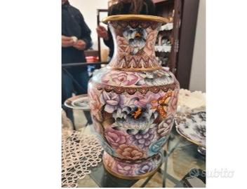 Vaso manifattura cinese Cloisonné