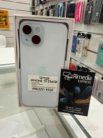 IPHONE 15 256 GB blu usato garanzia 