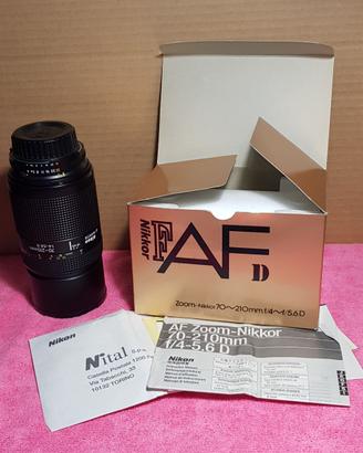 Nikon Zoom AF 70-210mm f.4/5.6D con imballo
