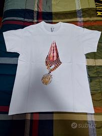 Maglietta Vlone x Pop Smoke "Chain" bianca