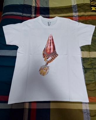 Maglietta Vlone x Pop Smoke "Chain" bianca