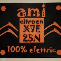 targa anteriore Citroen AMI personalizzata