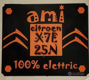 targa anteriore Citroen AMI personalizzata