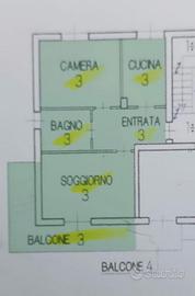 Marco di Rovereto - trilocale 65mq con garage