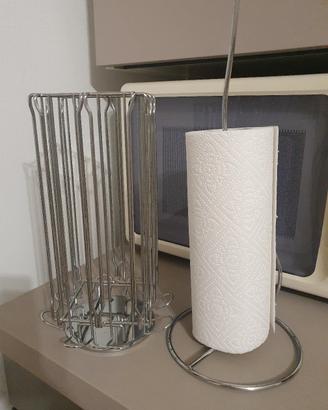 porta capsule caffè + porta rotolo Ikea 