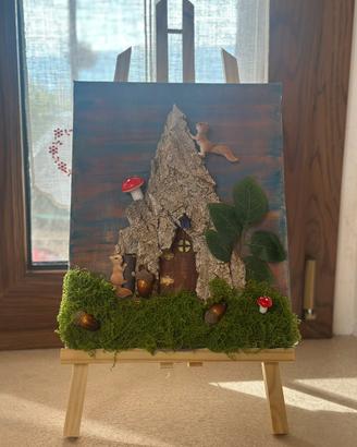 Quadro fantasy 3D - natura - magia