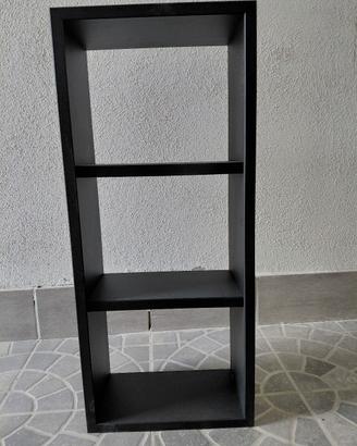 mensola libreria 3 ripiani nera