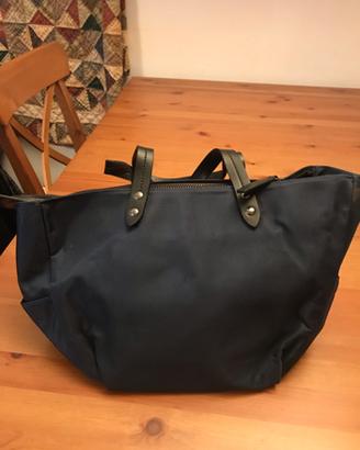 Borsa originale Woolrich 2019 tote blu nuova