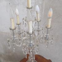 lampada da tavolo in cristallo anni 60 