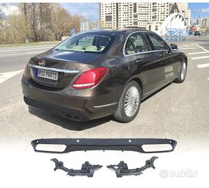 DIFFUSORE MERCEDES CLASSE C W205 14-21 LOOK C63 FI