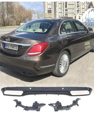 DIFFUSORE MERCEDES CLASSE C W205 14-21 LOOK C63 FI