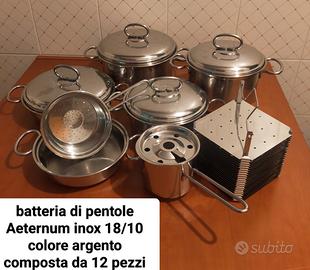 batteria di pentole AETERNUM inox 18/10, 12 pezzi 