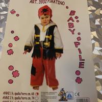 Costume Carnevale Pirata 12/18 Mesi