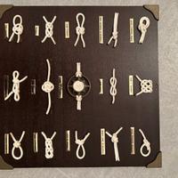 Quadro nodi marinari decorativo in legno