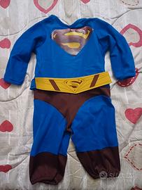 Costume carnevale superman bambino 1-2 anni