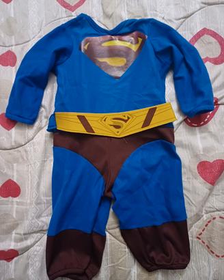 Costume carnevale superman bambino 1-2 anni