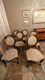 Set 6 sedie stile Luigi Filippo