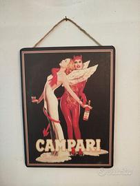 STAMPA SU LEGNO, CAMPARI VINTAGE