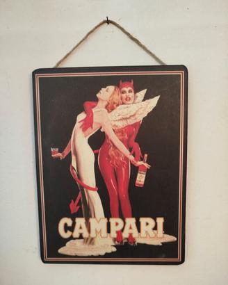 STAMPA SU LEGNO, CAMPARI VINTAGE