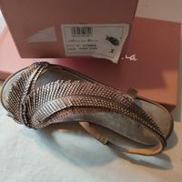 sandali gioiello, firmati, originali  38