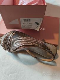 sandali gioiello, firmati, originali  38