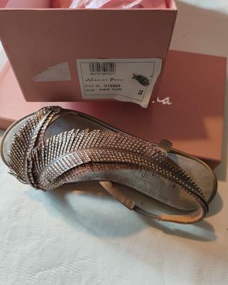 sandali gioiello, firmati, originali  38