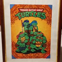 Quadro Tartarughe NInja 1987 e Vhs da collezione