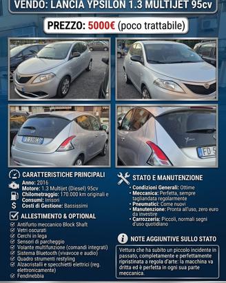 Lancia ypsilon 1.3 multijet 95cv