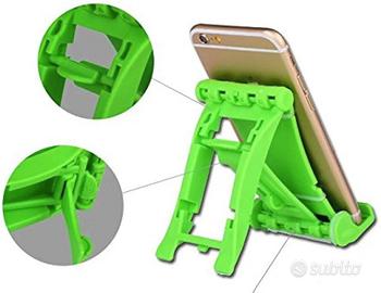 Supporto cellulare pieghevole verde