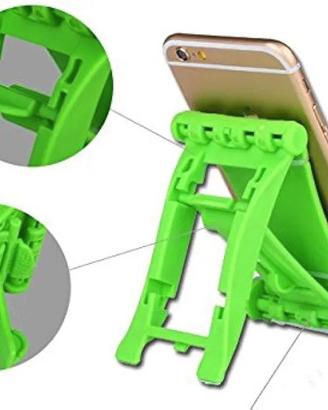 Supporto cellulare pieghevole verde