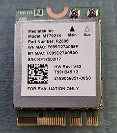 Scheda di Rete MediaTek MT7921k Tri band 1800M