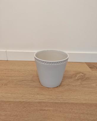 Vaso bianco in ceramica 