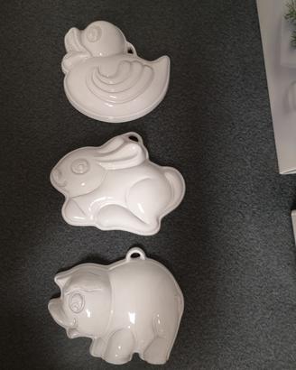 N. 3  animali in ceramica da parete