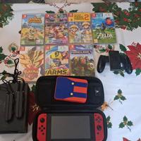 Nintendo Switch con 7 giochi e gadget