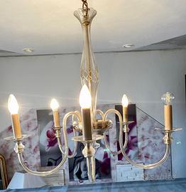 Splendido grande lampadario Murano anni 60