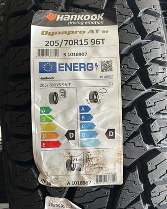 Pneumatici 4WD fuoristrada HANKOOK 205/70/15