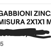 gabbioni metallici 2×1×1