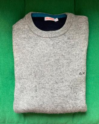 Maglione uomo SUN 68 grigio lana taglia L